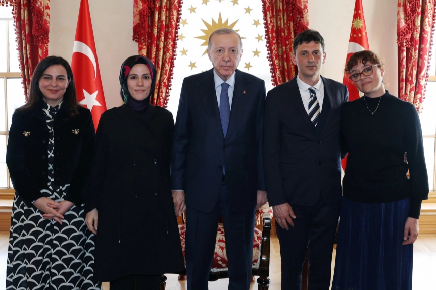Cumhurbaşkanı Erdoğan, Minguzzi ailesini kabul etti 