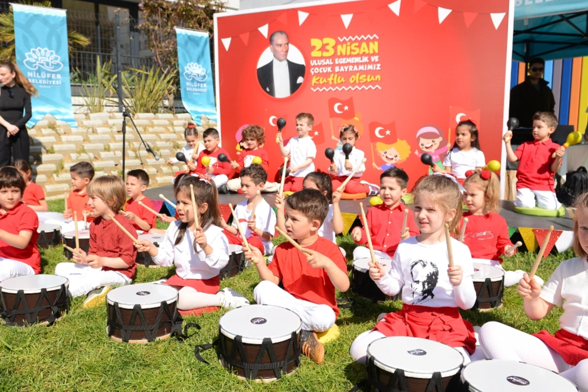 Bursa Nilüfer’in kreşlerinde 23 Nisan coşkusu 