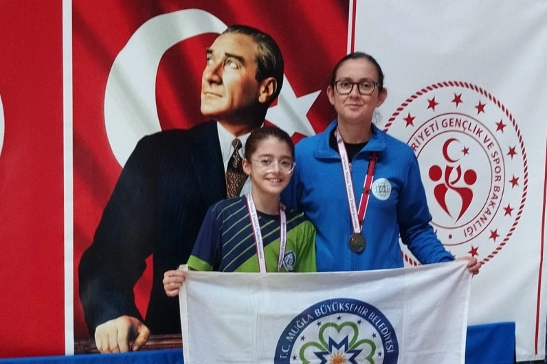 Muğlalı Aybige Türkiye dördüncüsü oldu 