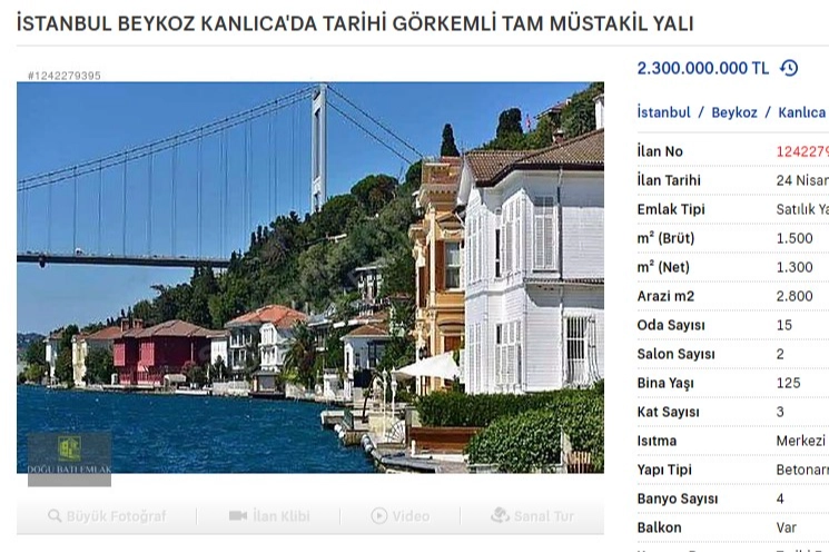 İstanbul Boğazı’ndaki yalılar deprem nedeniyle satılık! 