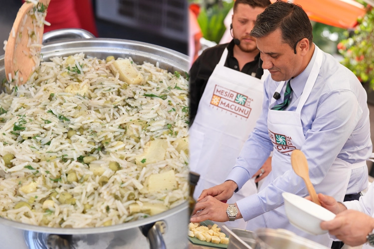Başkan Zeyrek’ten “Enginarlı Mesirli Bahar Pilavı” 