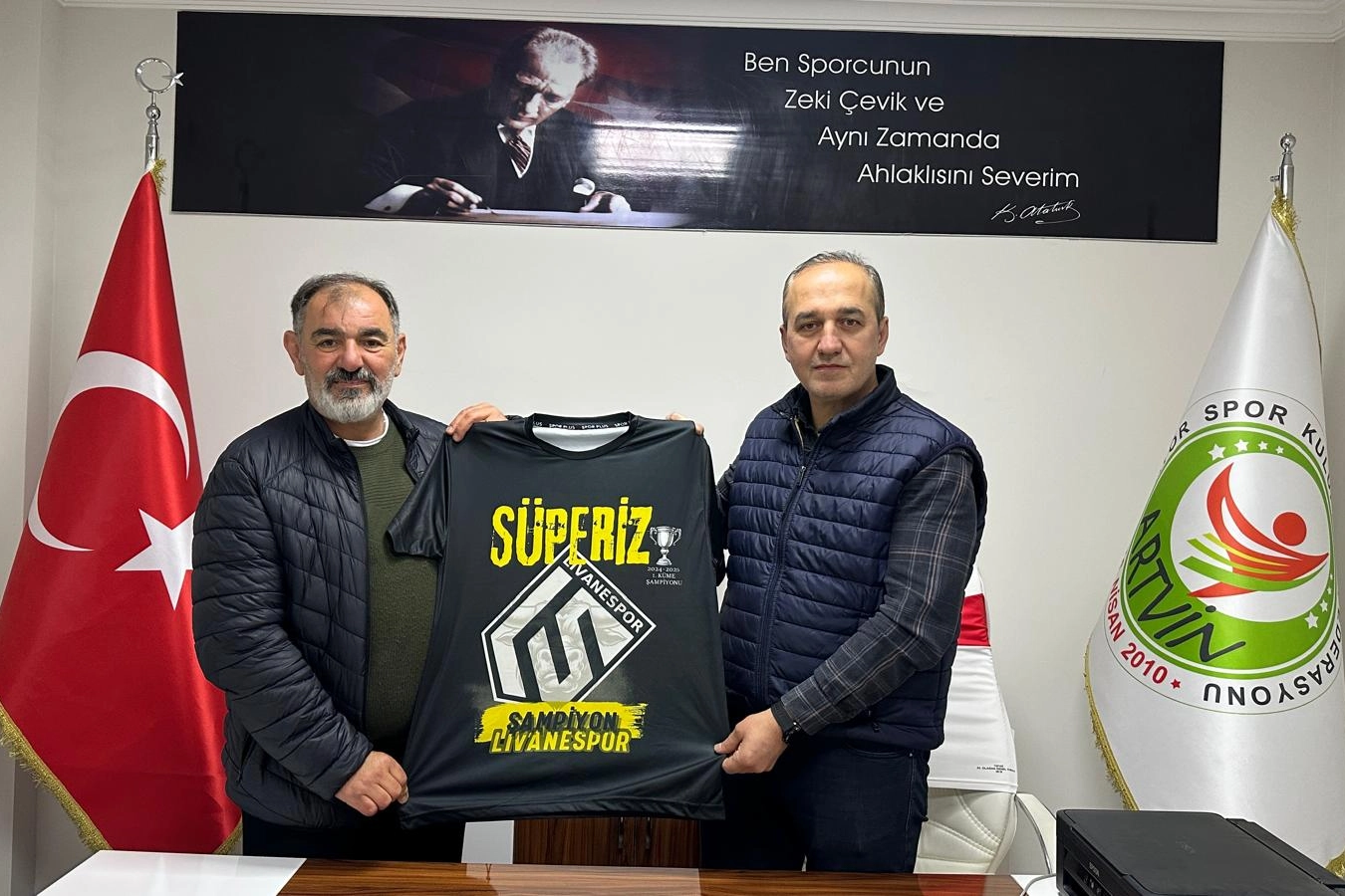 Şampiyon Bursa Livanespor’dan ASFK Başkanı Dağ’a ziyaret 