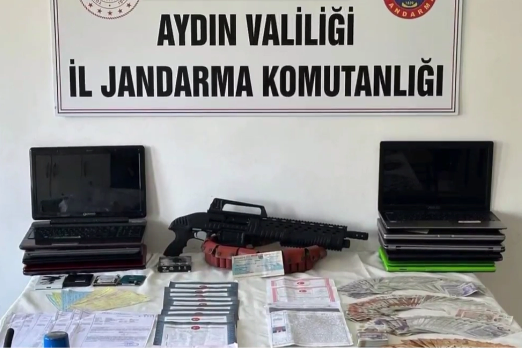 Aydın merkezli 8 ilde dolandırıcılık çetesi çökertildi 