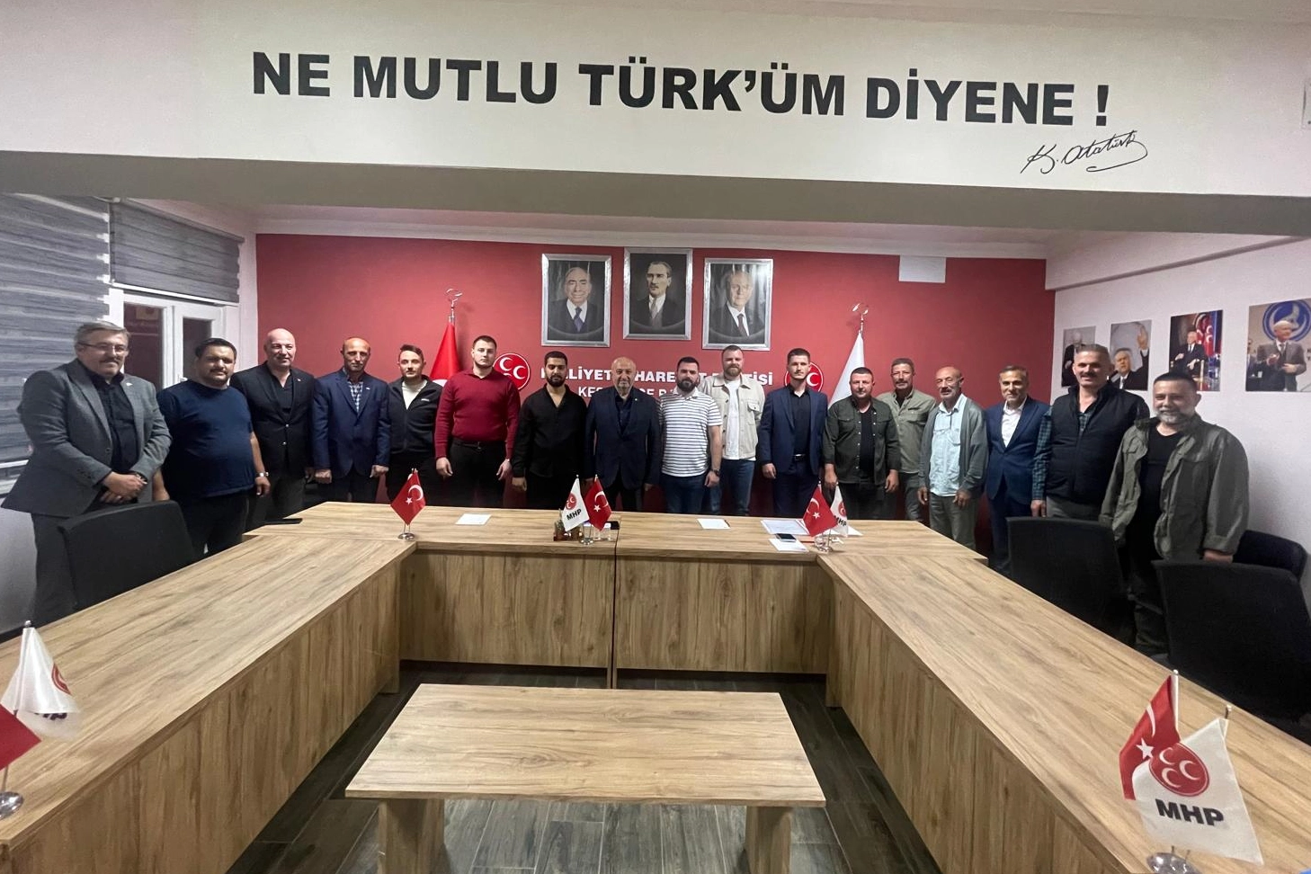 Edirne Keşan'da MHP'nin yeni yönetiminden görev dağılımı 