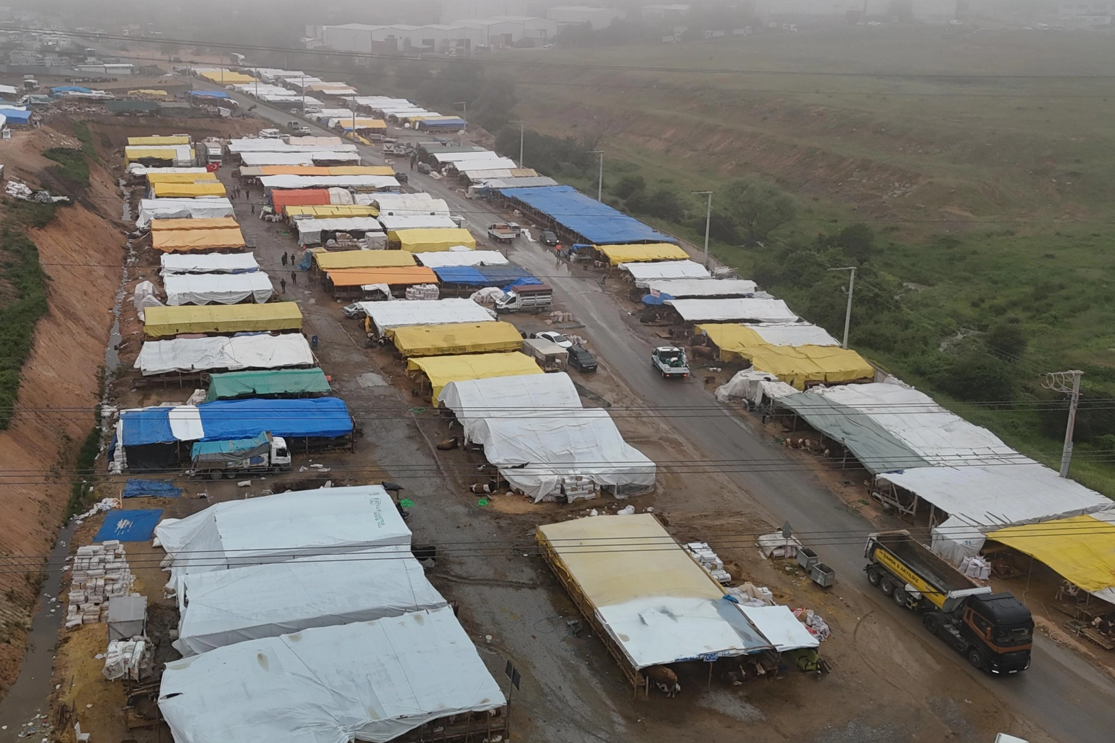 Kocaeli Gebze'de kurban pazarı kuruldu 