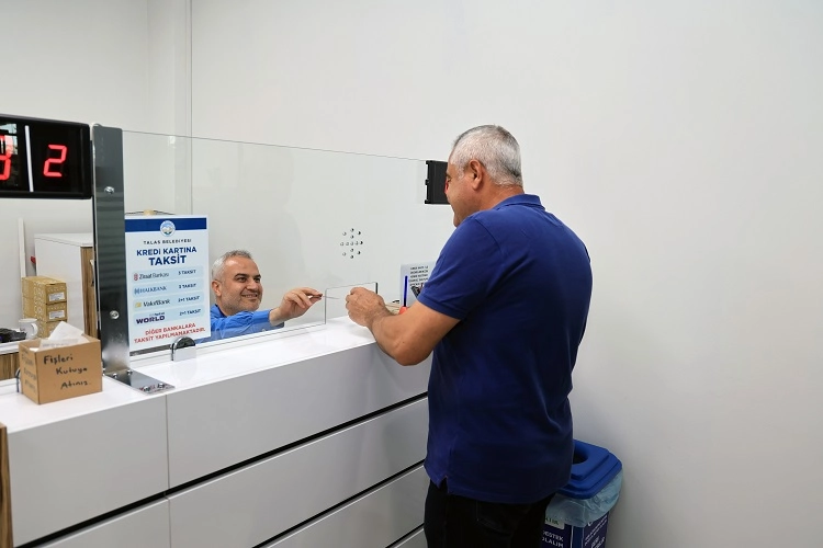 Kayseri Talas'ta vergi ödemelerinde son günler 