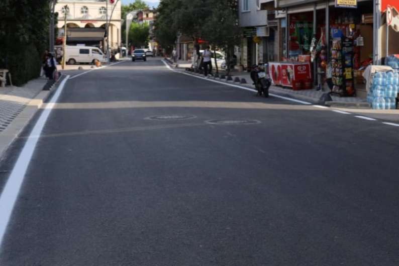 Kocaeli'de yol ve kaldırım yenileme çalışması tamamlandı 