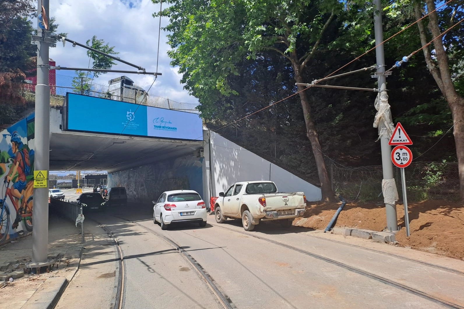 Alikahya Stadyum Tramvay Hattı'nda ilk etapta sona doğru 