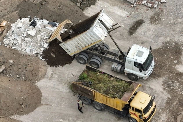 Kayseri Büyükşehir'den örnek hafriyat yönetimi 