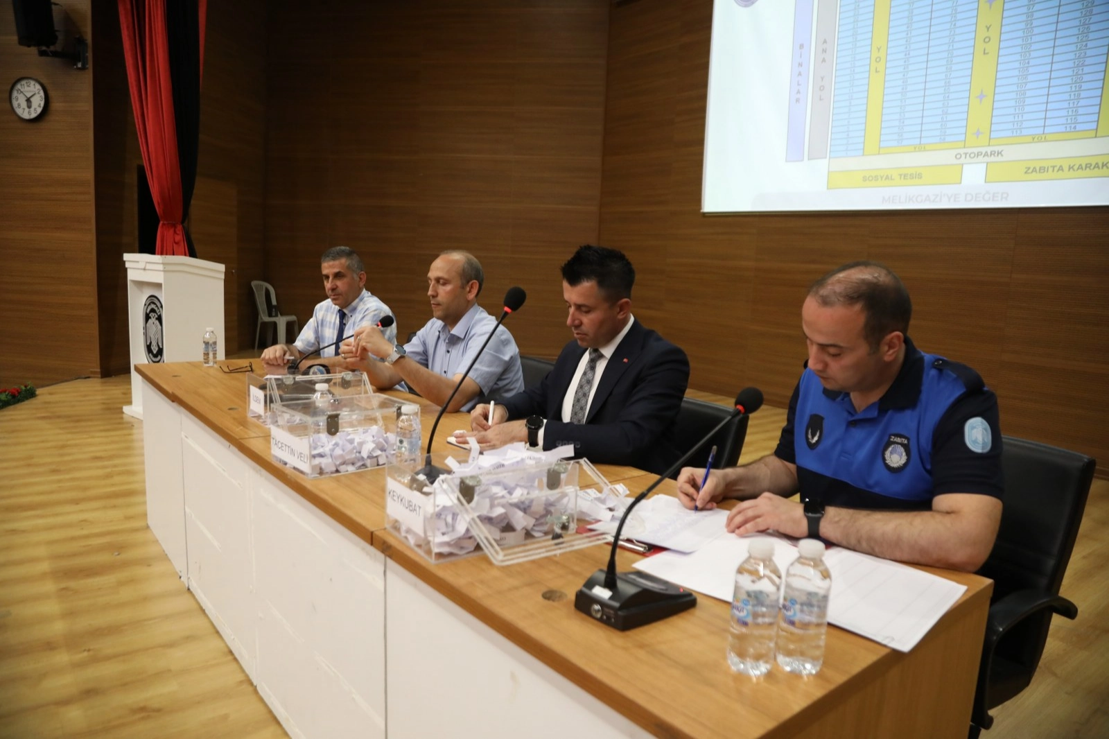 Kayseri Melikgazi'de pazar yeri için kura çekimi 