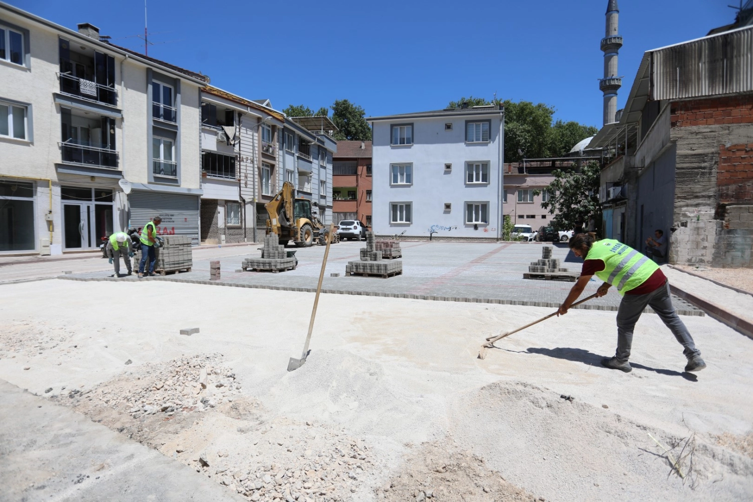 Bursa İnegöl'de kamulaştırılan alanlar otoparka dönüşüyor 