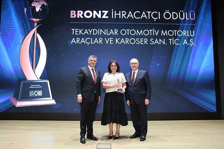 Tekaydınlar'a OİB'den bronz ihracatçı ödülü 
