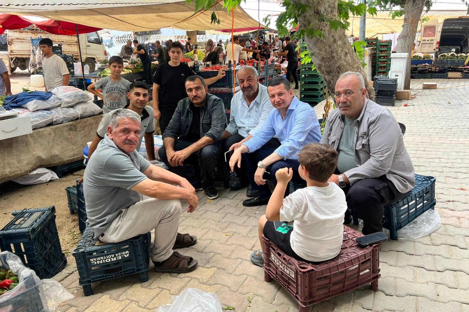 Başkan Olgun’dan Adıyaman Semt Pazarı'na samimi ziyaret 