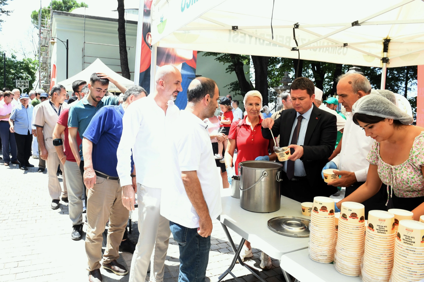 Bursa Osmangazi’de aşure ve dua 