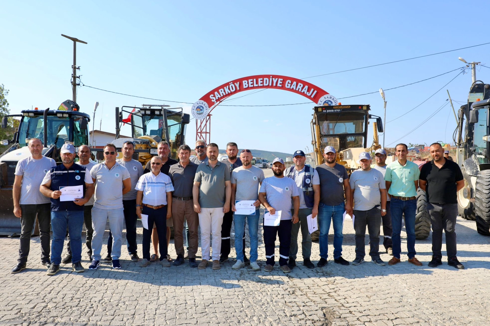 Tekirdağ Şarköy'ün kahraman personeline takdir belgesi 