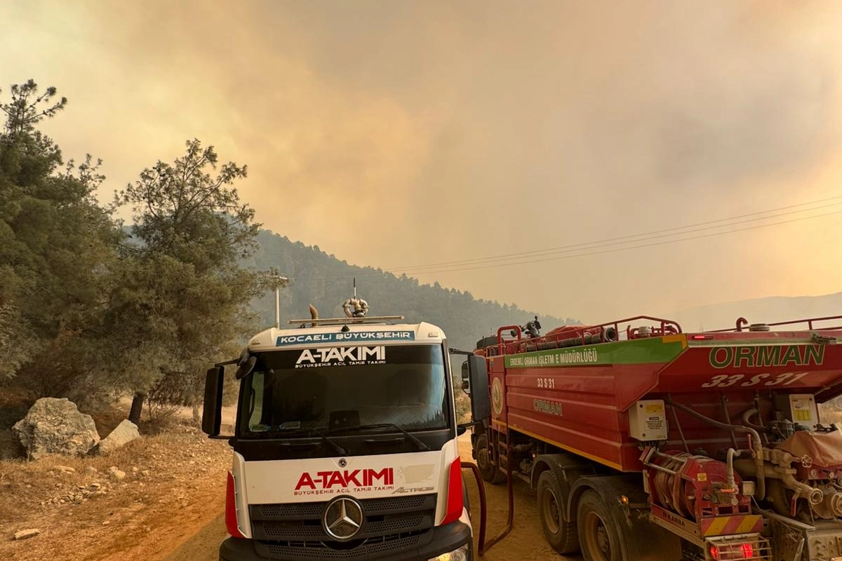 Kocaeli A Takımı, yangınlar için seferber 