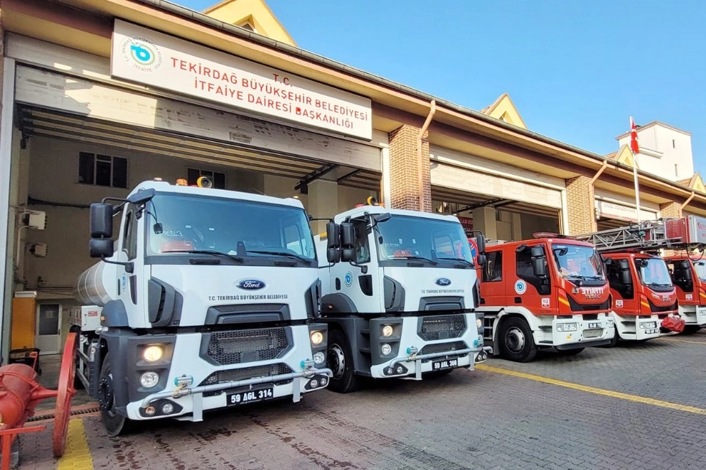 Tekirdağ’dan Enez’e yangın güvenliği desteği 