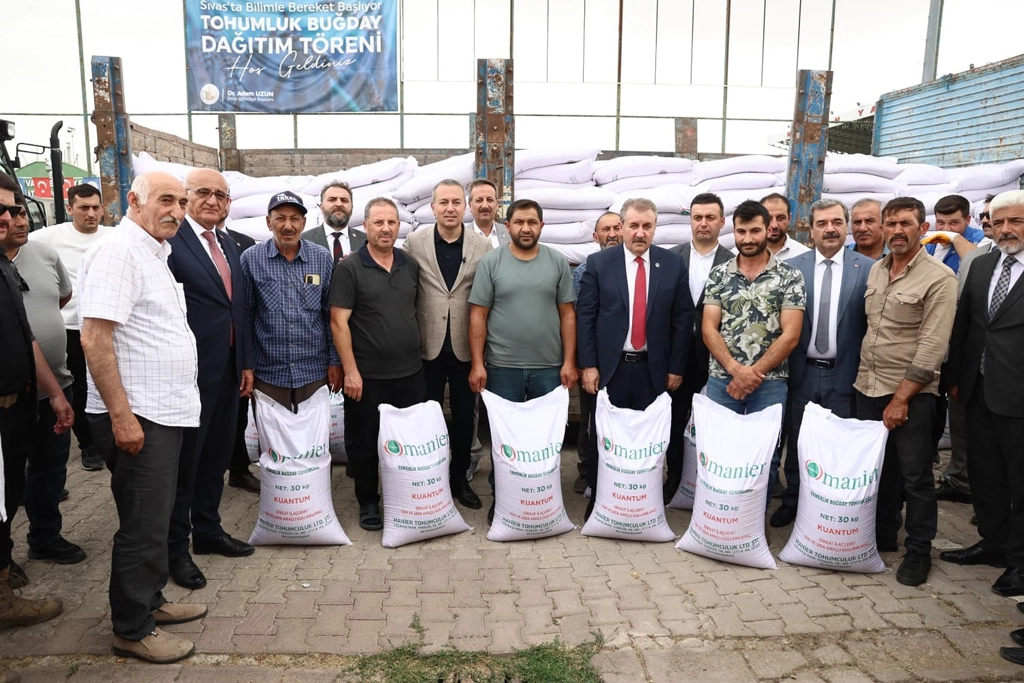 Sivas’ta yerli ve sertifikalı buğday tohumları ücretsiz dağıtıldı 