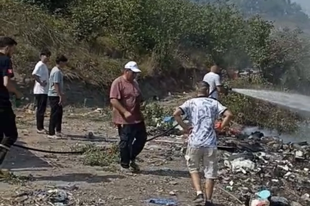 Düzce Yığılca’da fındık bahçesinde yangın... 6 hektar zarar gördü 