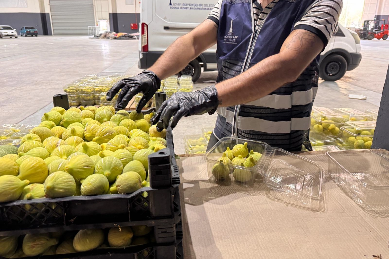 İzmir’de taze incirler ihtiyaç sahiplerine ulaştırıldı 