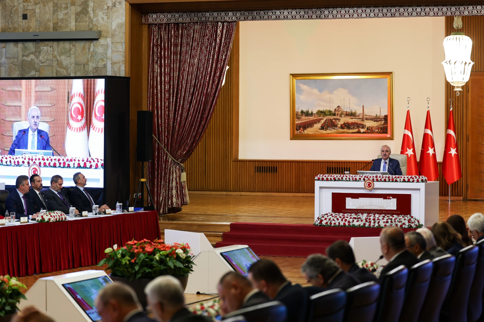 Milli Dayanışma'da 5. toplantı tamamlandı... TBMM Başkanı Kurtulmuş'tan provokasyon uyarısı 