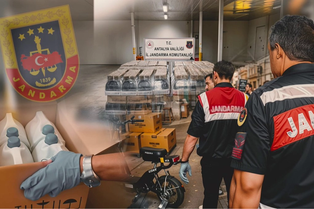 Antalya'da 120 bin litre sahte alkol! 7 şüpheli gözaltında 