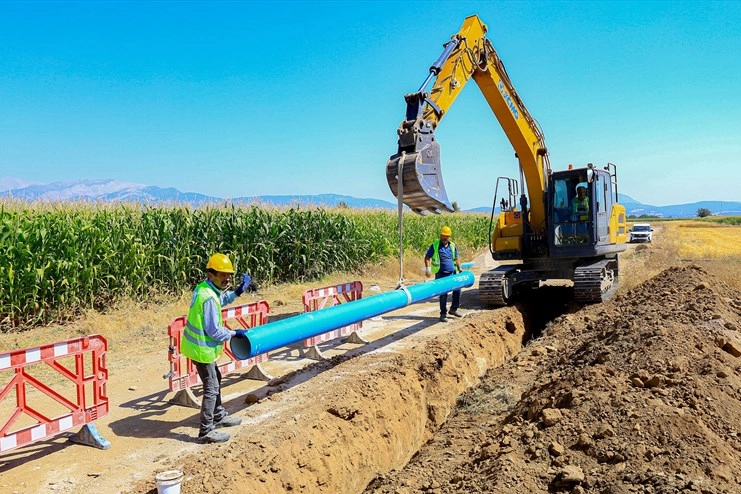 Denizli Tavas’ta asbest borular tarihe karışıyor 
