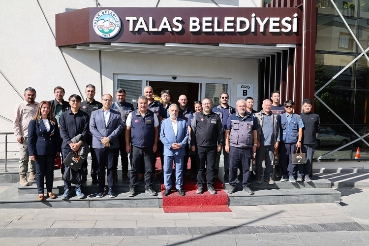 AFAD heyetinden Kayseri Talas'ın örnek projesine yakın takip 