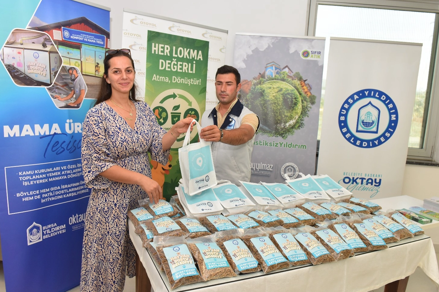 Bursa Yıldırım'dan sıfır atıkla can dostlara mama desteği 