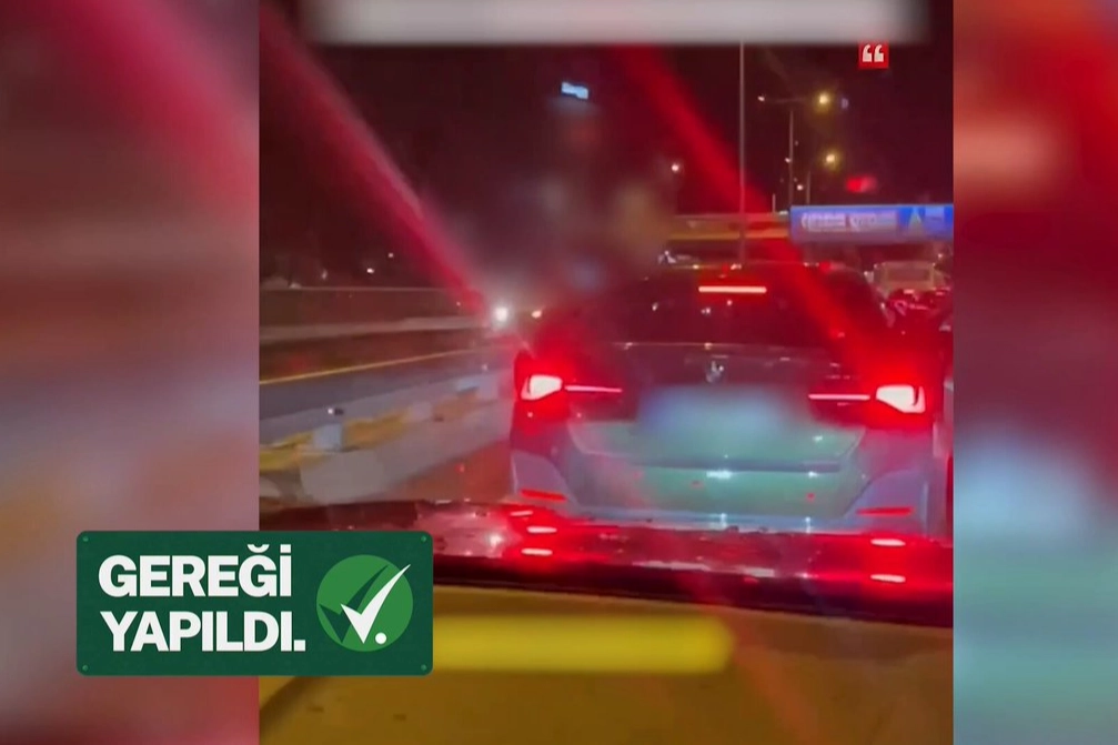 Kadın sürücüye saldıran trafik zorbası yakalandı 