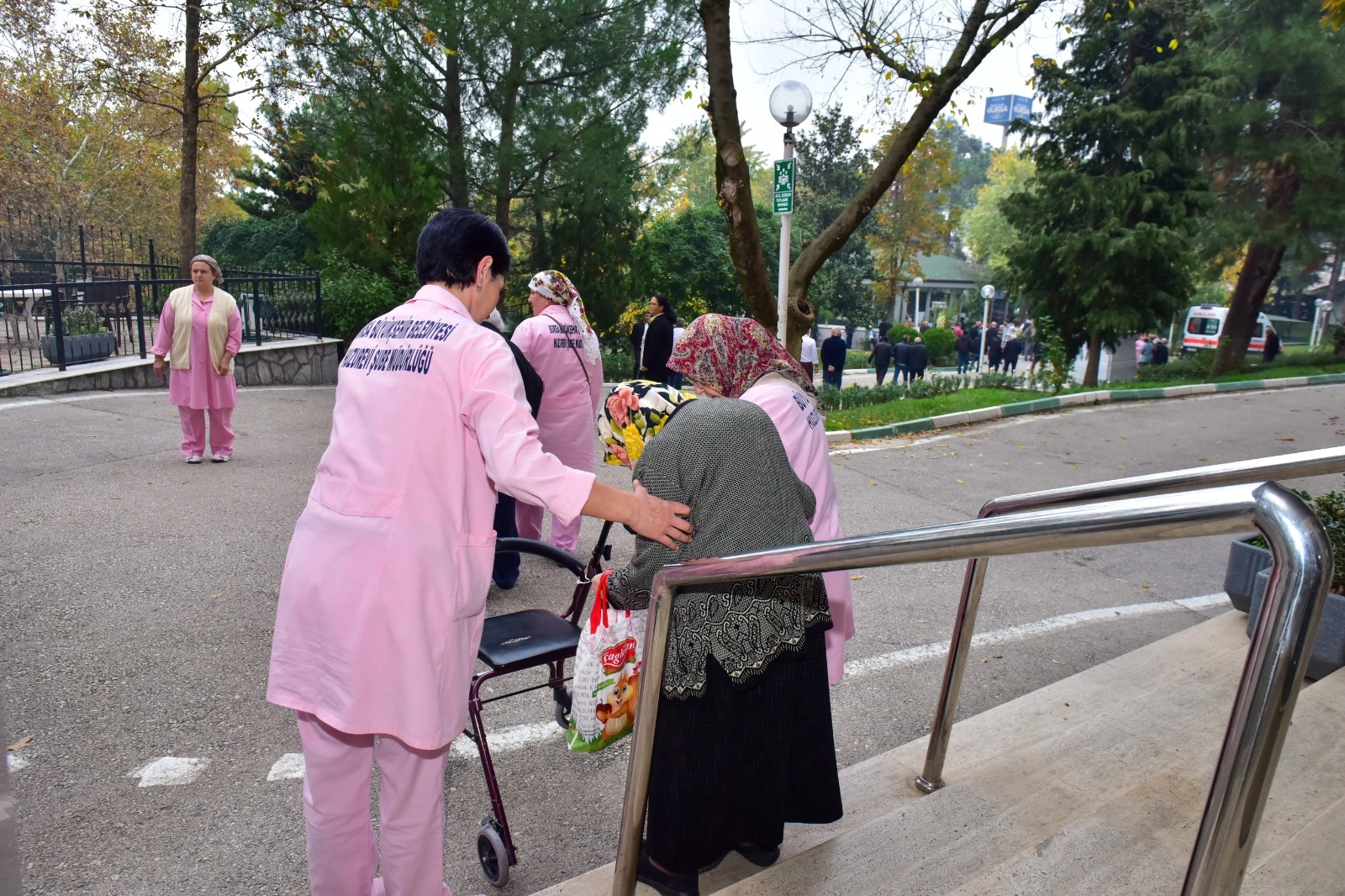 Bursa'da huzurevinde deprem ve yangın tatbikatı 