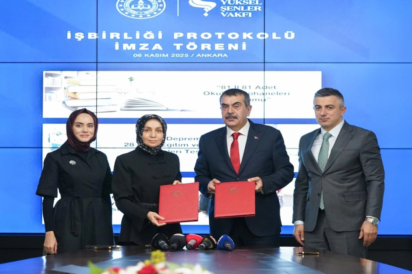 MEB'den okullarda kütüphane kurulumuna ilişkin vakıf iş birliği 