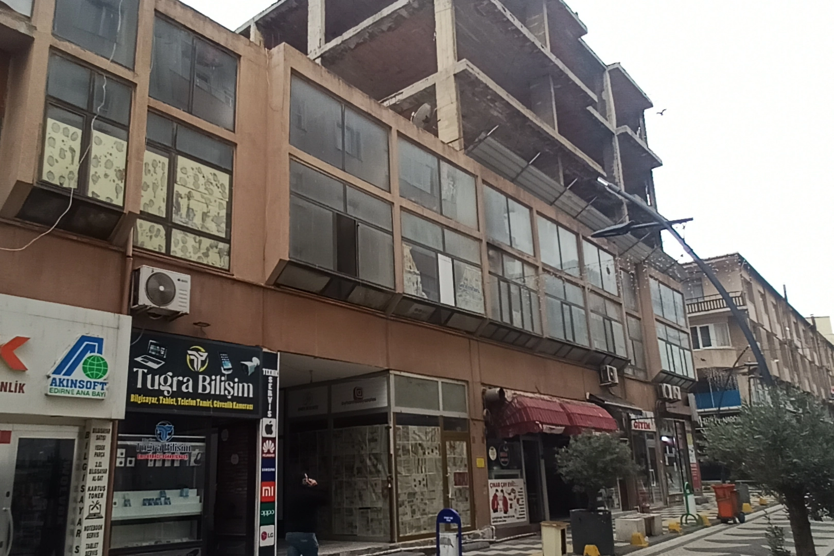 Edirne Keşan'da Ali Paşa Çarşısı’nda yıkım öncesi son adımlar 