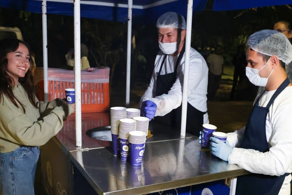 Antalya'da öğrencilere sıcak çorba desteği 