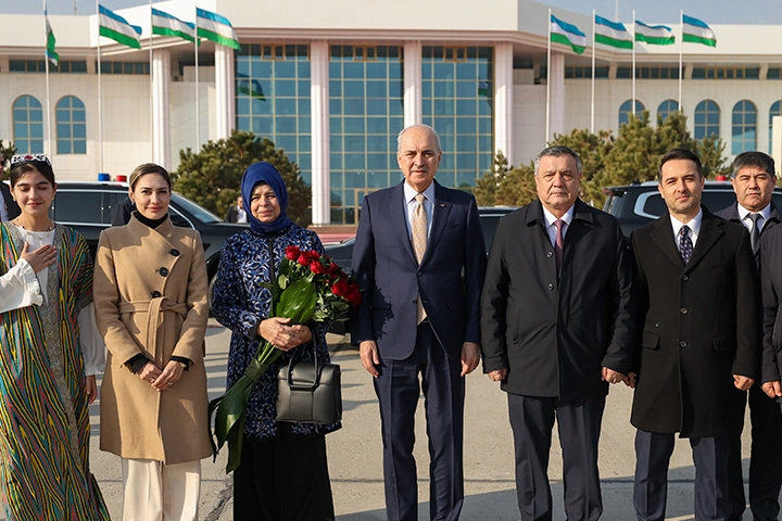 TBMM Başkanı Kurtulmuş Özbekistan'da 