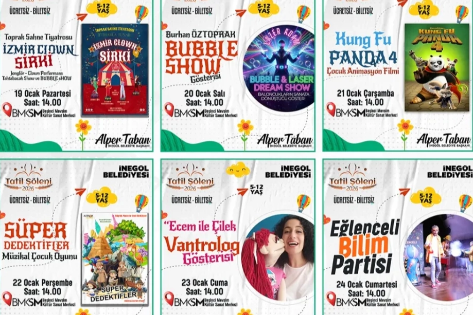 Bursa İnegöl'de eğlence dolu ara tatil 