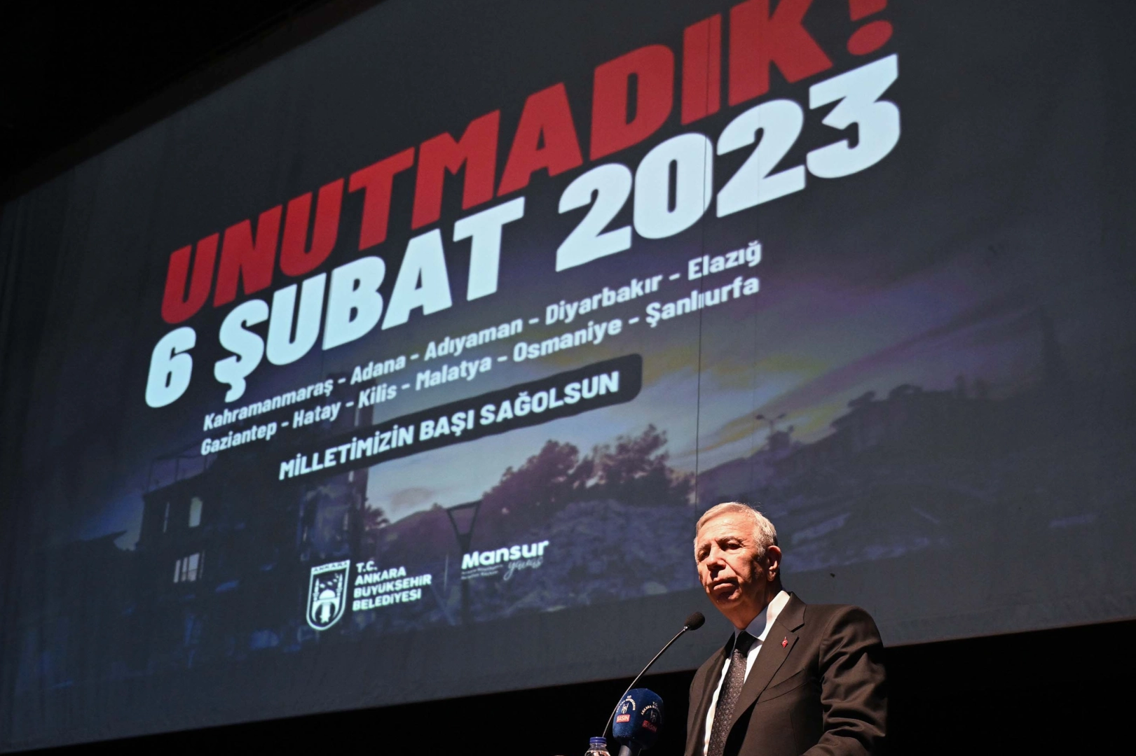 6 Şubat depremleri Ankara’da anıldı 