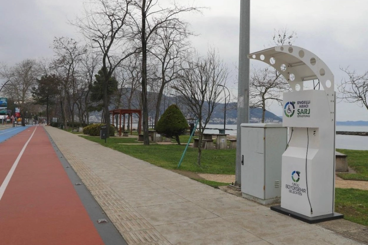 Ordu’da engelli şarj istasyonları yenilendi 