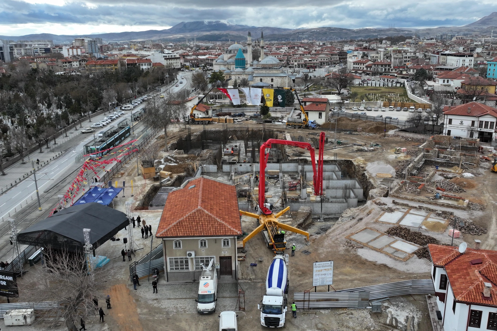 Konya Mevlevi Dergahı'nın temeli atıldı 