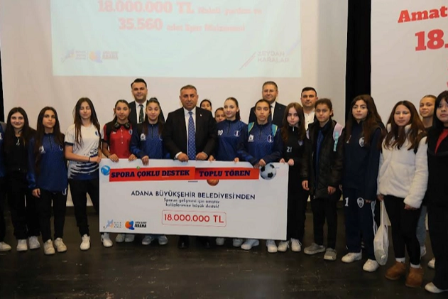 Adana Büyükşehir Belediyesi’nden amatör spor kulüplerine destek 