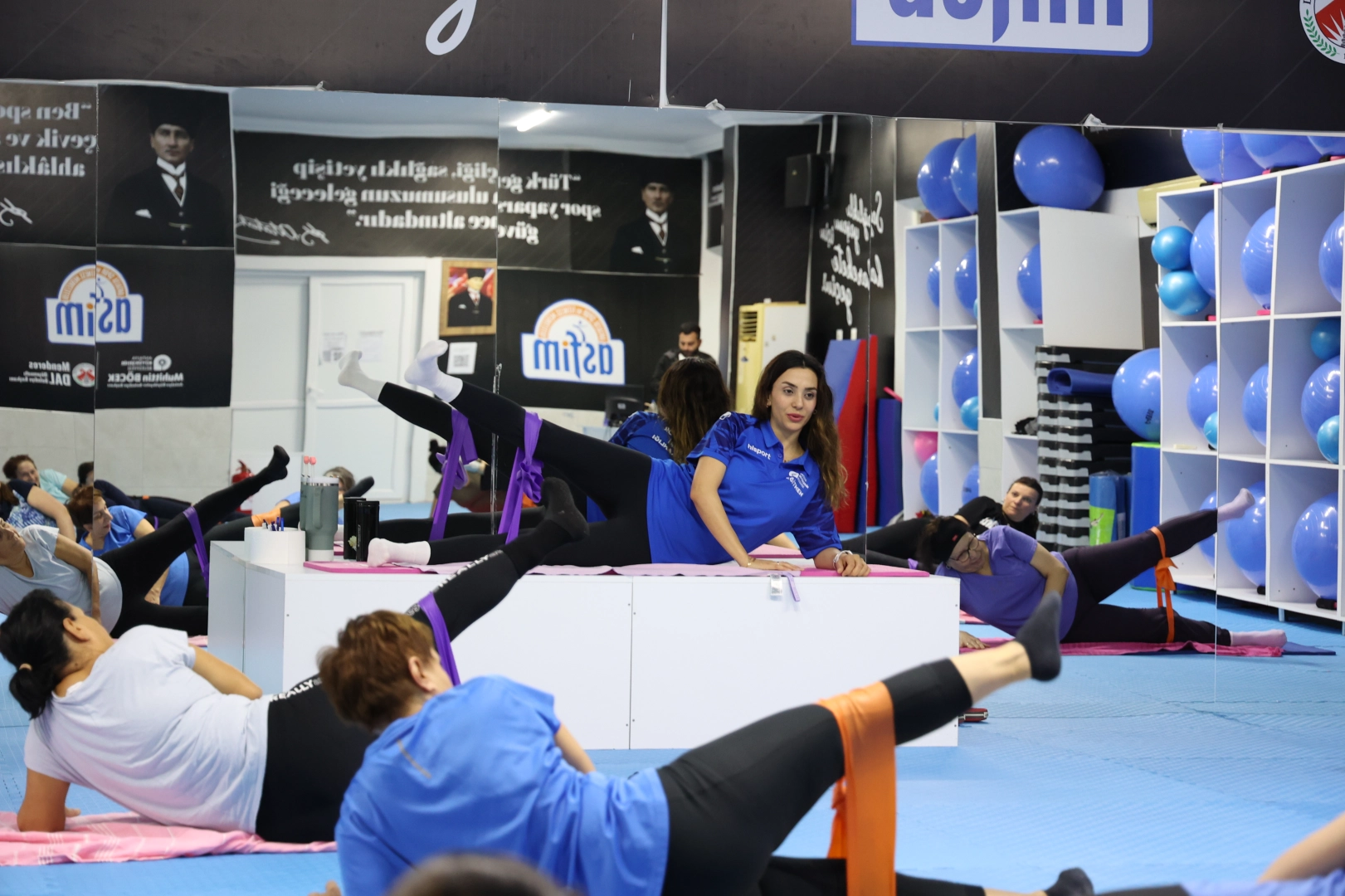 Ücretsiz spor kurslarına yoğun ilgi 
