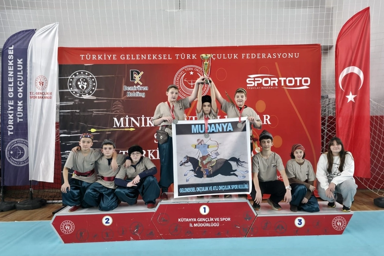 Mudanyalı minik okçulardan Türkiye derecesi 