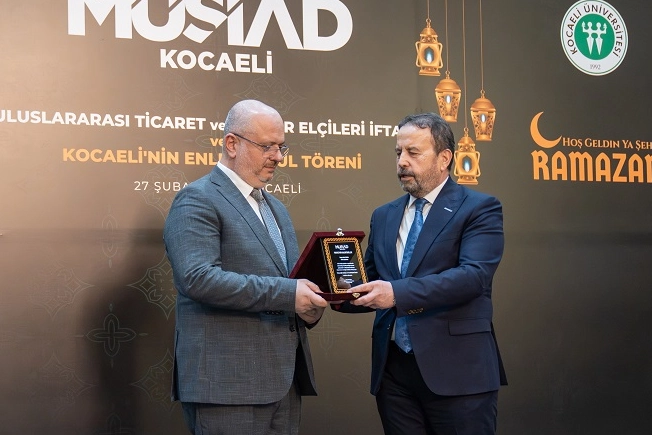 MÜSİAD Kocaeli’den 'Kocaeli’nin Enleri' ödülü Ekaldes’e 