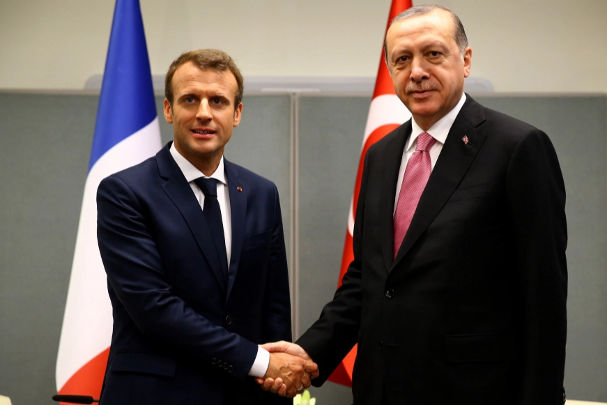 Erdoğan, Macron ile küresel çatışmaları görüştü 