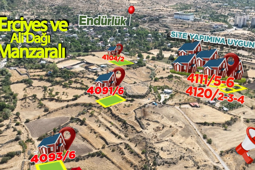 Kayseri Talas'ın gözde lokasyonlarında villa parseli fırsatı 