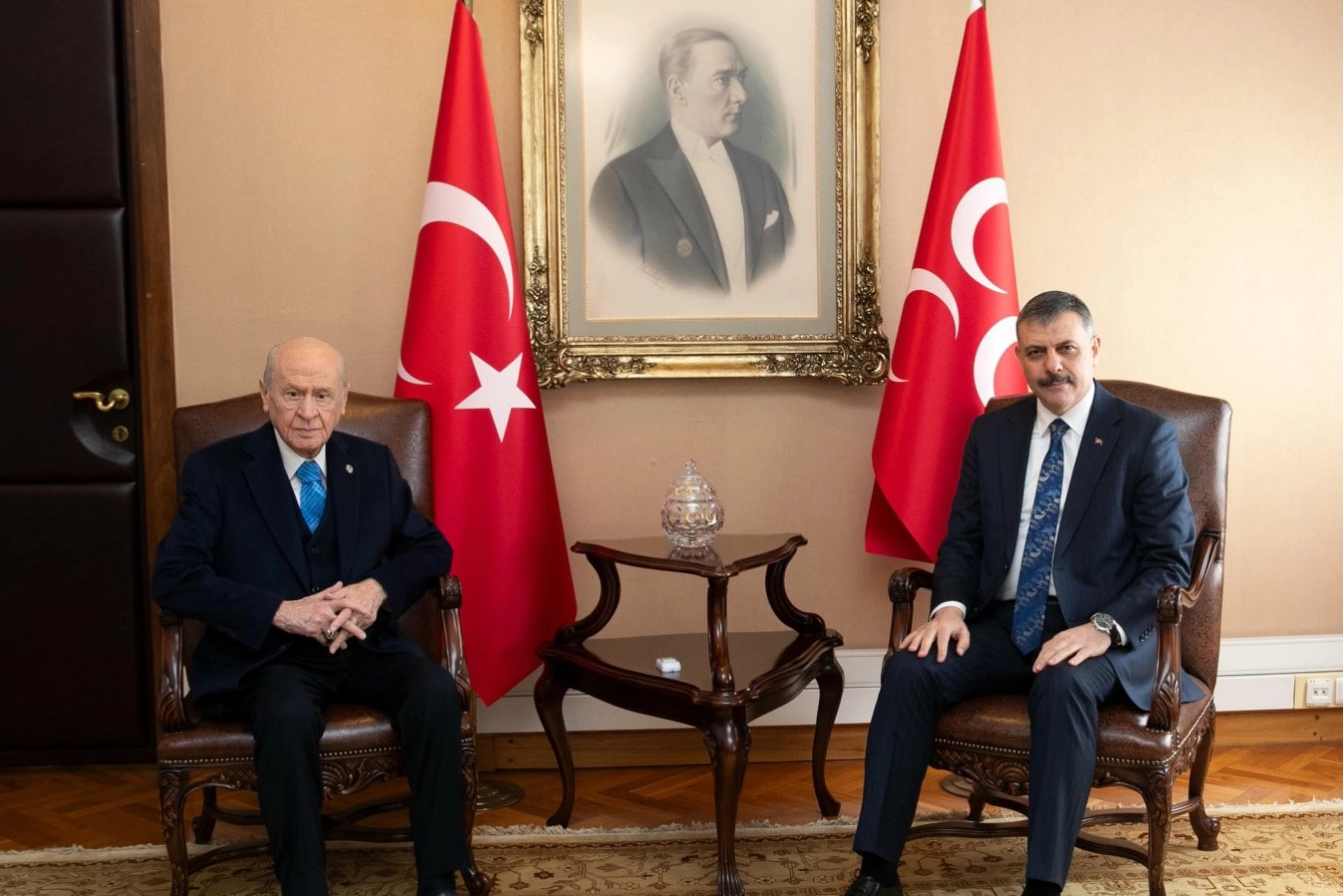 Bakan Çiftçi’den Bahçeli’ye ziyaret 