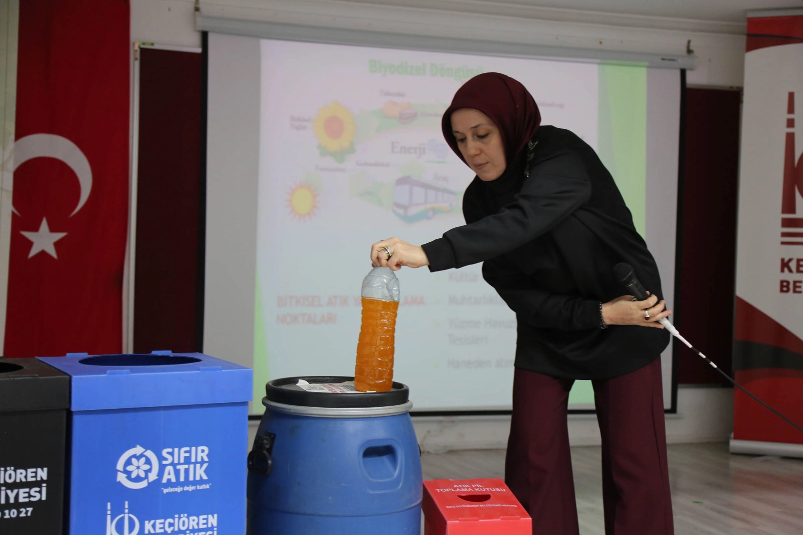 Ankara Keçiören'de öğrencilere çevre bilinci eğitimi 