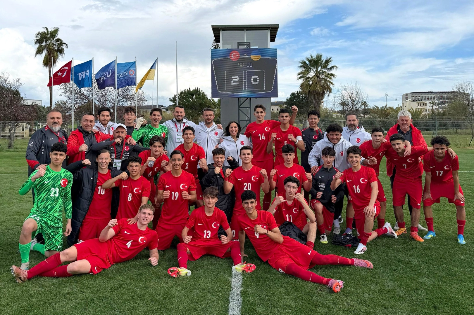 U16 Milliler hazırlıkta Ukrayna’yı 2-0 yendi 
