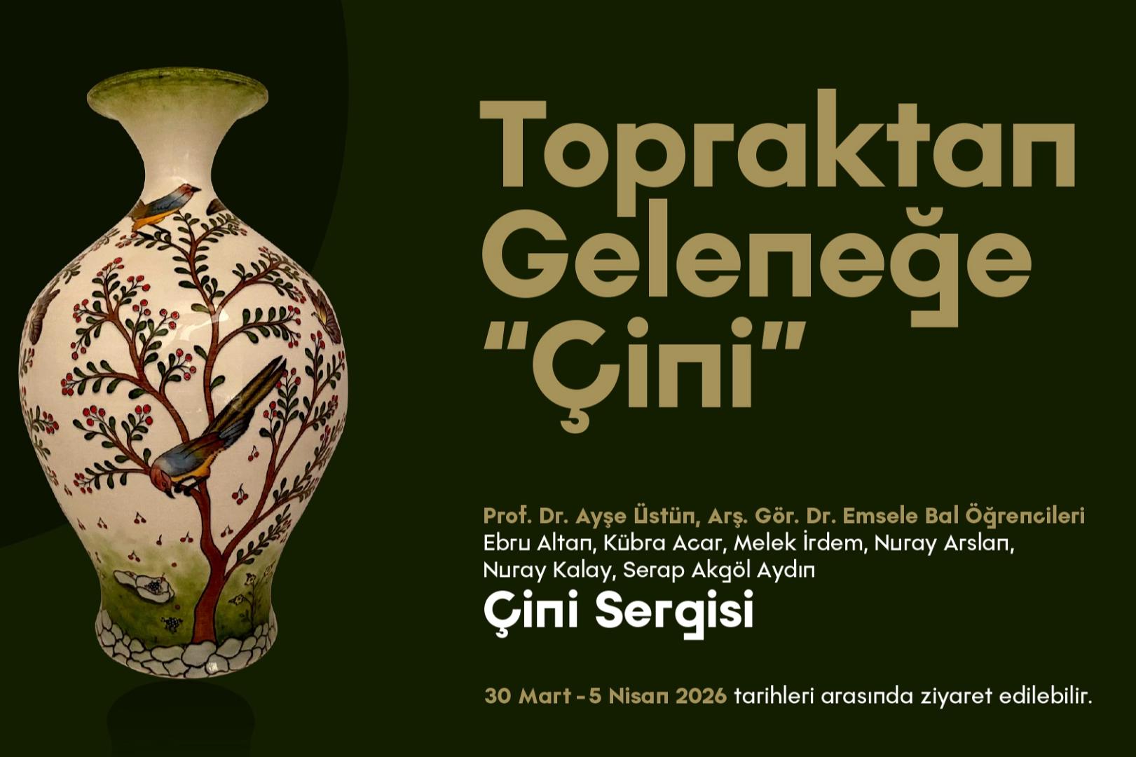 Sakarya'da “Topraktan Geleneğe Çini” sergisi 