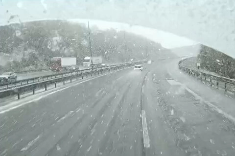 Ankara–Bolu hattında kar mesaisi 